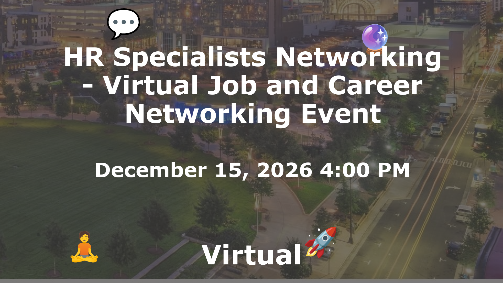 HR Specialists Networking - Virtual Job and Career Networking Event event image